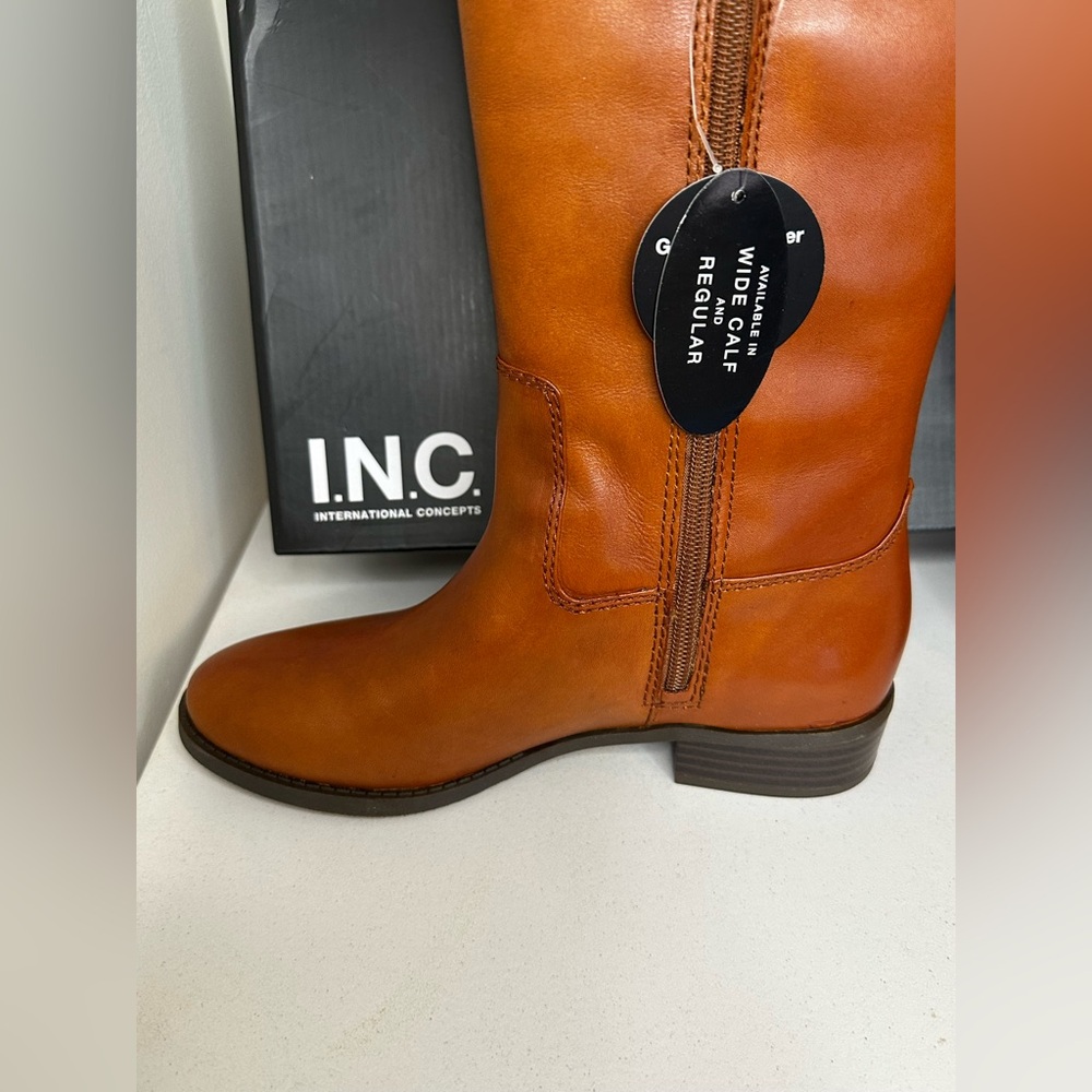 INC International Concepts Women's  Leather Boots - Picture 8 of 13